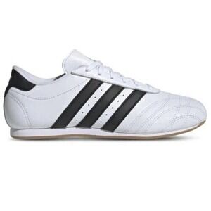 Adidas Taekwondo Lace Shoes Women's Size 8 White Black JS1194 Retro Slim Sneaker